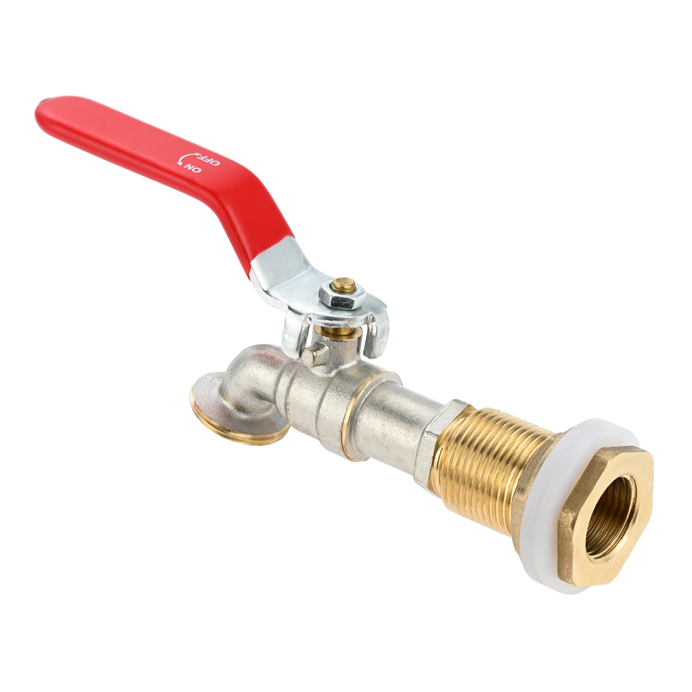 2-Pack PVC Rain Barrel Spigot Kit - 3/4" Ball Valve With Bulkhead Fitting & Garden Hose Adapter For Water Tanks, Barrels, Pools