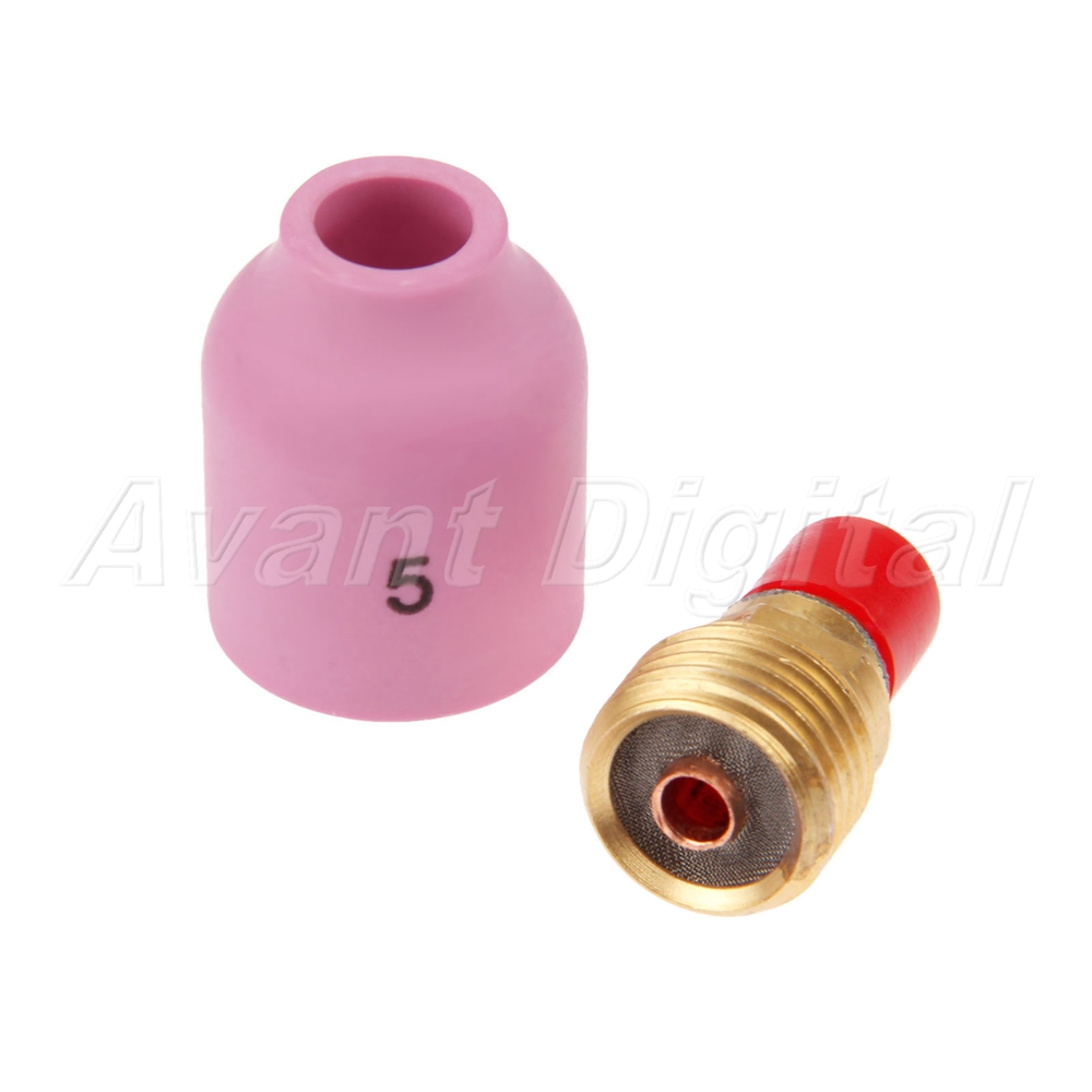TIG Gas Lens Collet Body KIT,TIG Back Cap /& TIG Welding Torch SR WP9 20 25,18pcs