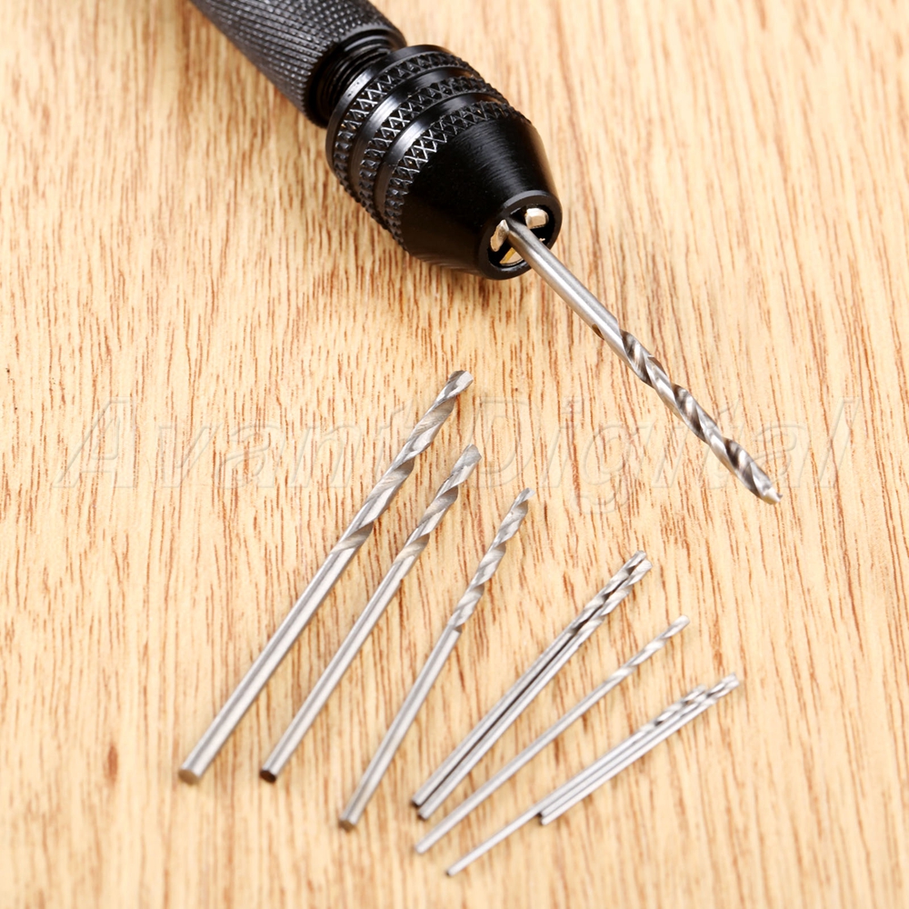 10pcs 0.3mm-3.4mm Precision Pin Twist Drill Bits Micro Hand Twist Drilling Tools