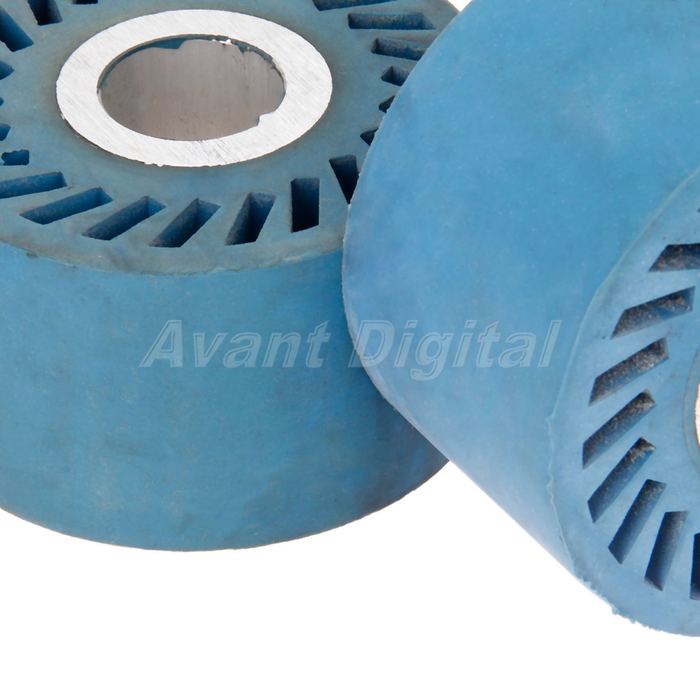 86 x 50mm Abrasive Belt Rubber Wheel With Aluminium Core For Polisher Sander