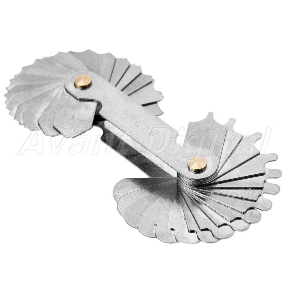 Radius Gauge Metal Double Head Gage Standard R 1mm7mm Folding Blades Measure 607376820319 eBay