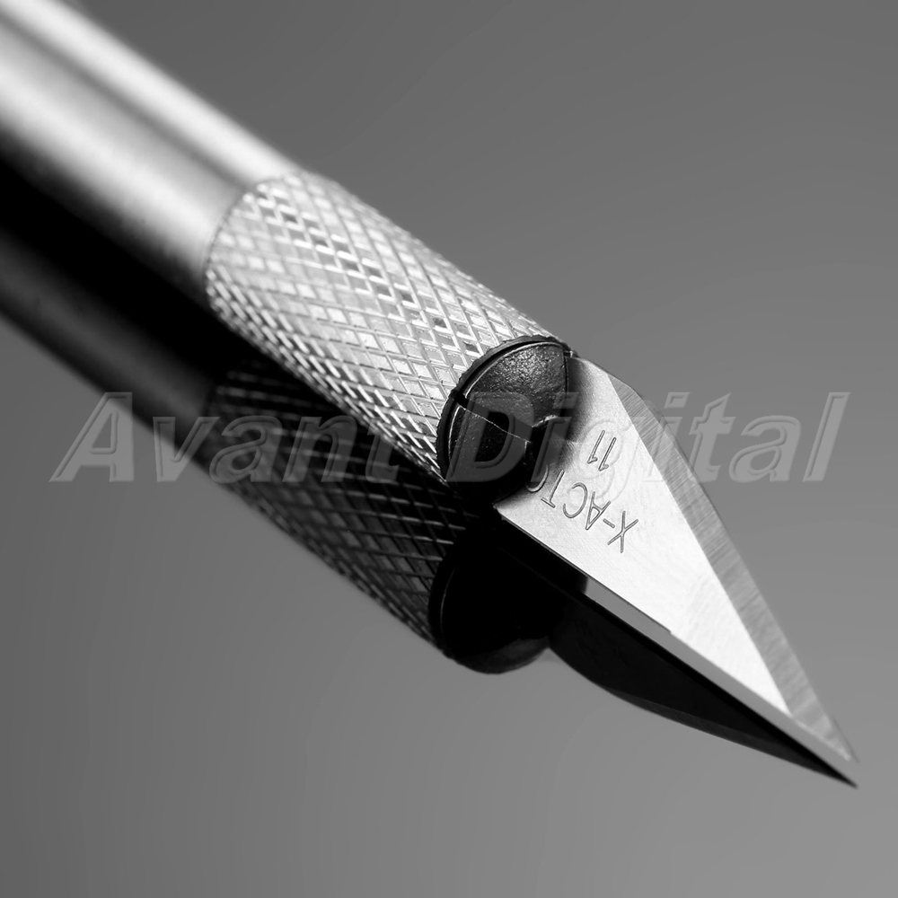 Hand Precision Cutting Exacto Knife Graver Metal Handle With 6 Blades