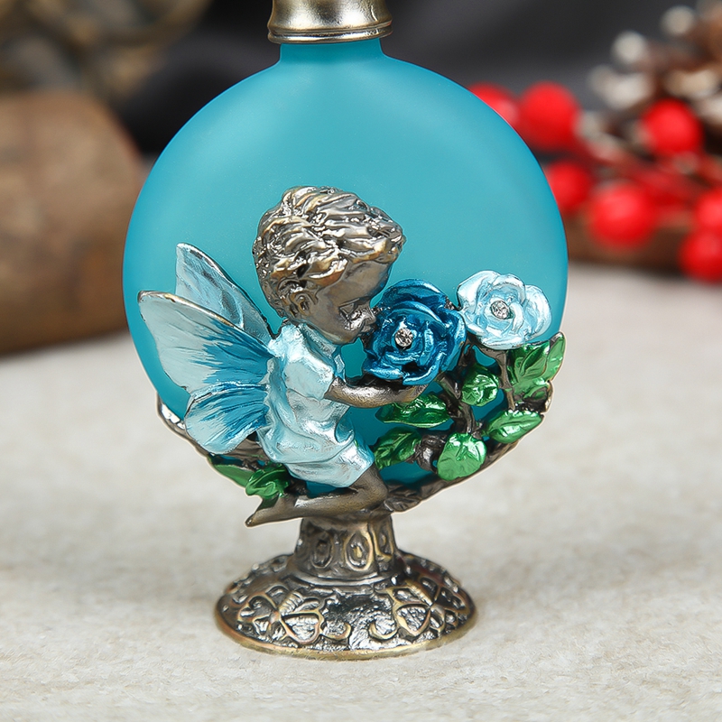 30ml Cherub Angel Perfume Bottles Vintage Refillable Crystal