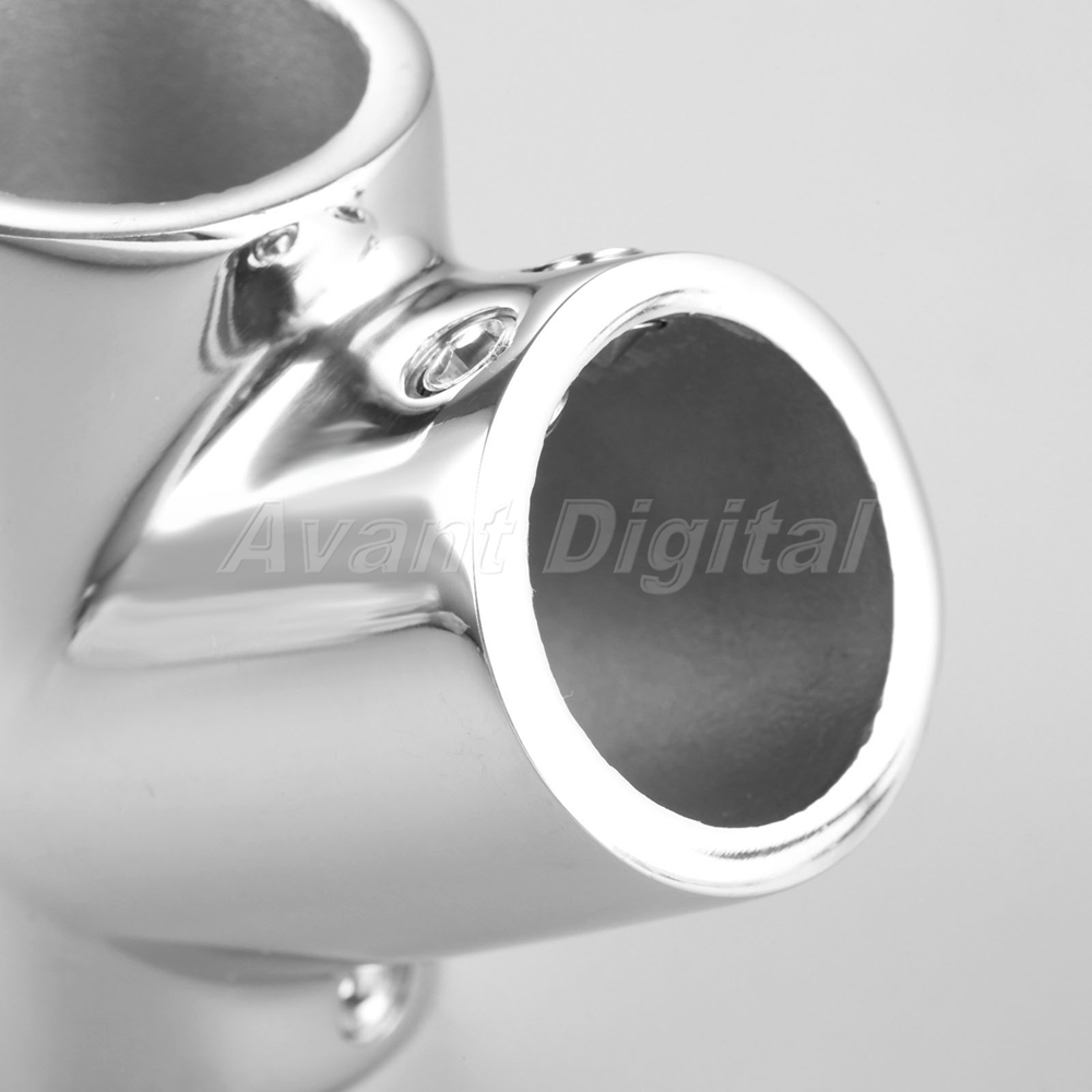 New Stock 2PCS 1/" Tube Stainless Steel Boat Hand Rail 60 Degree Tee Hardware