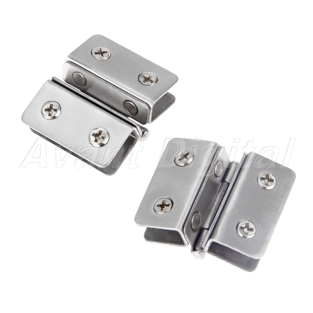 Adjustable Bathroom Glass Door Clamp Hinge Hardware Wine Display