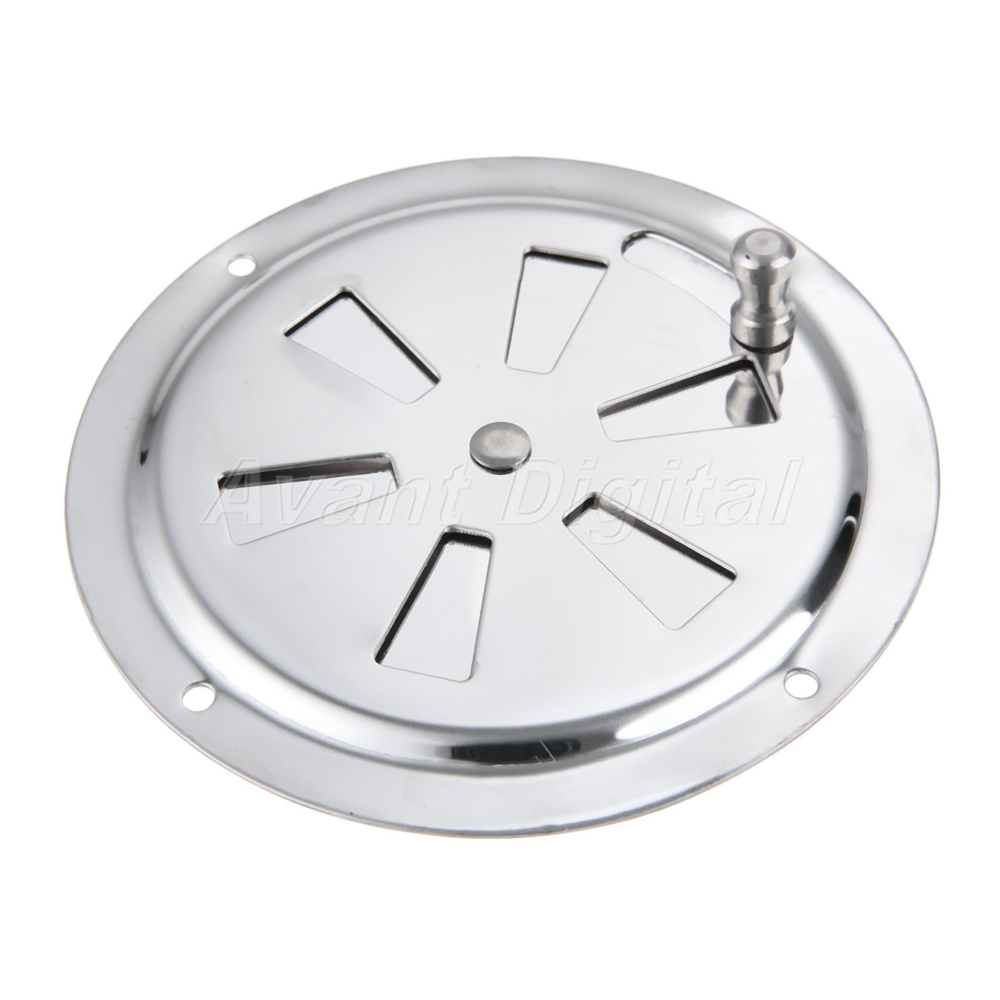 Marine Air Vent Stainless Steel Butterfly Boat Round Louvered Vent 4/'/'