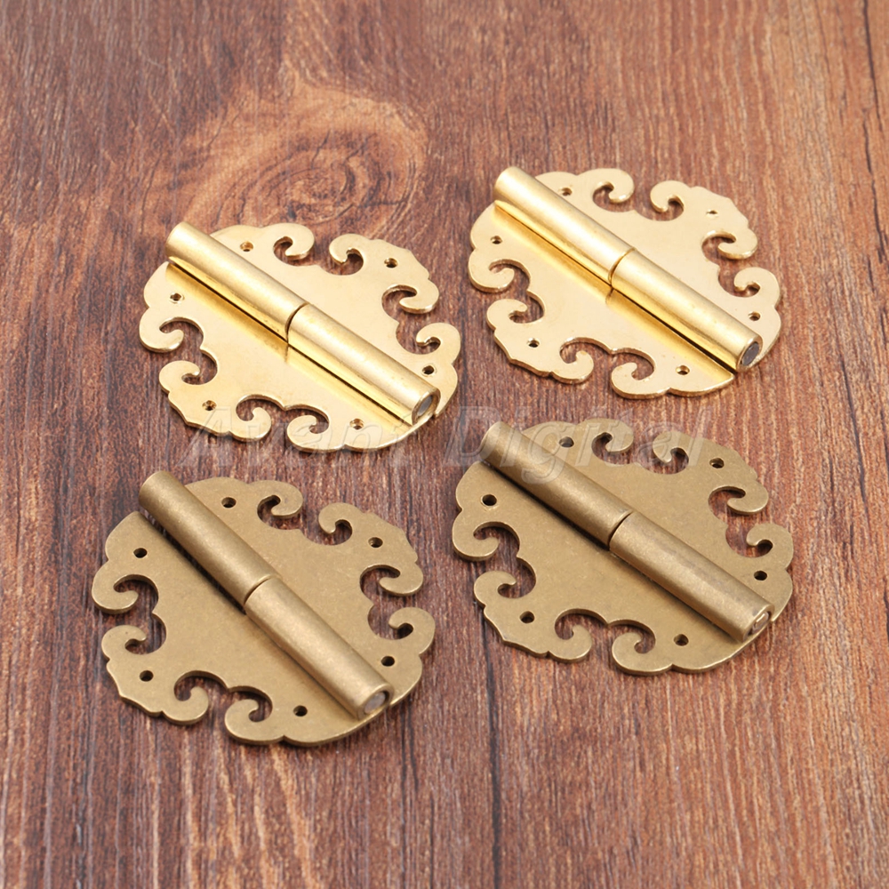 Brass Hardware Bronze Color Hinge Decorative Wooden Jewelry Box 40*40mm