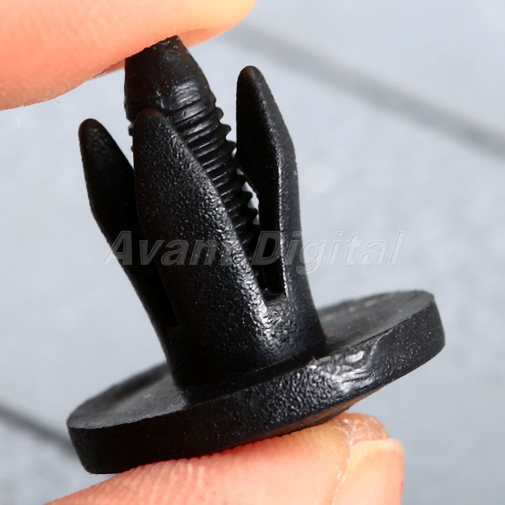50X Car Trim Push in Type Fastener Rivets Fender Clips for 6mm Hole For