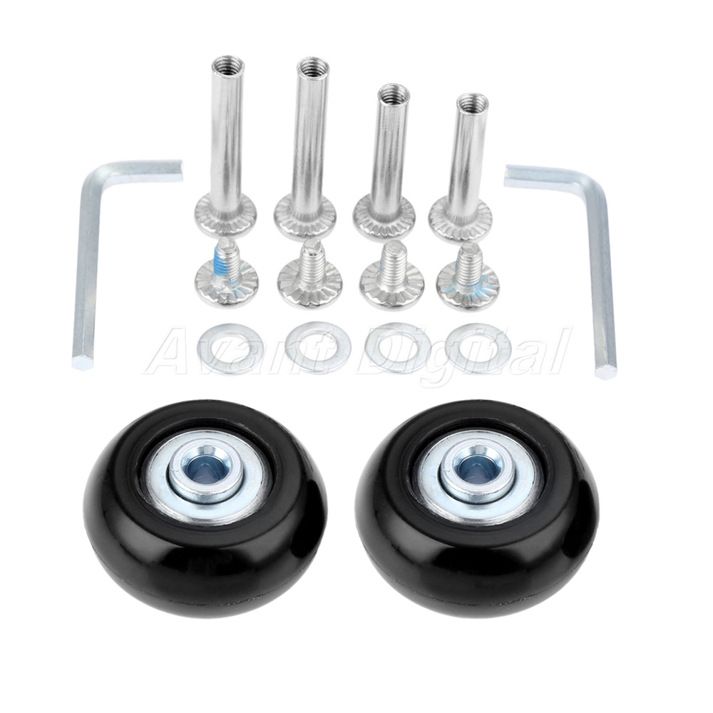 2 Set Luggage Wheel Repair Kit OD 40/45/50/54/60/64/70/80mm Suitcase