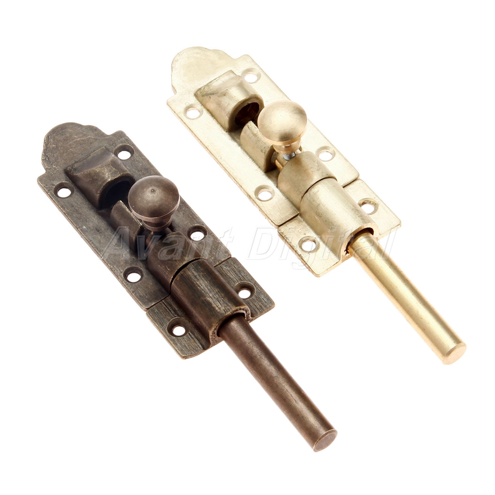 Fashion Brass Door Bolt Fastener Slide Latch Home Window Gate Guard Catch Decor