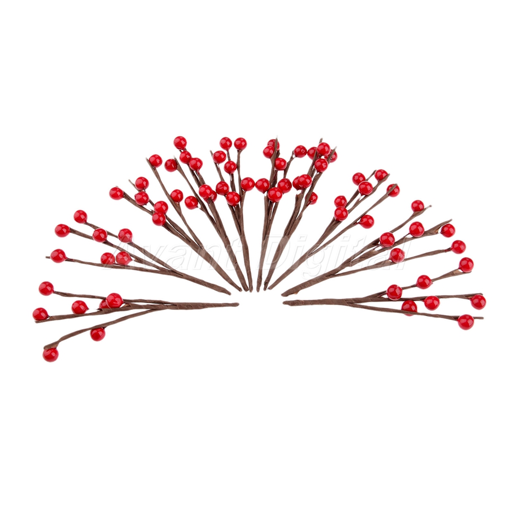 Party Decoration Artificial Berry Bacca Bouquet DIY Wedding Flower Garland 10X