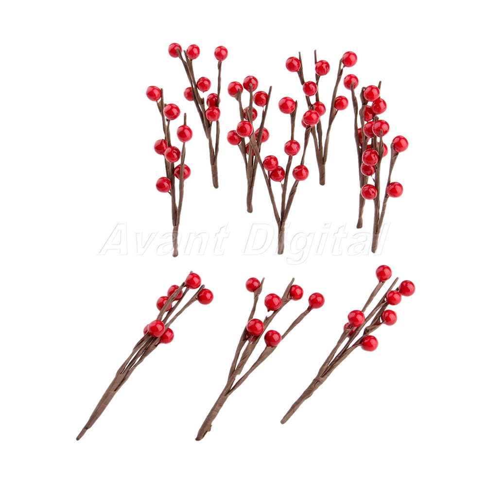 Party Decoration Artificial Berry Bacca Bouquet DIY Wedding Flower Garland 10X