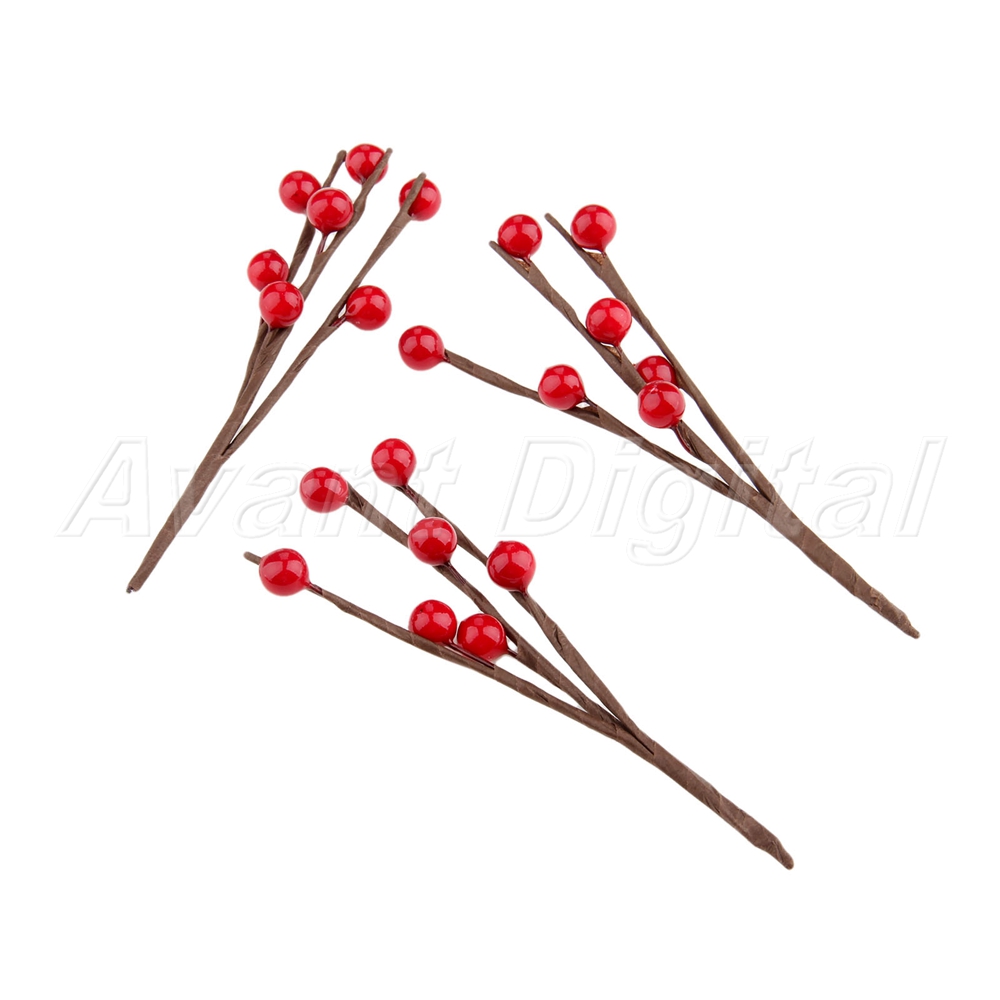 Party Decoration Artificial Berry Bacca Bouquet DIY Wedding Flower Garland 10X