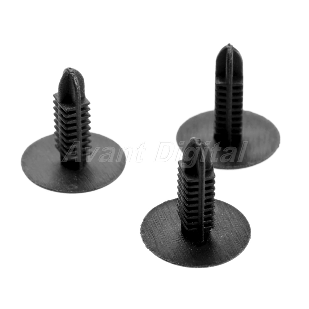 50X Plastic Rivets Fastener Push Clip 4.5x5.3mm Hole for Car Bumper