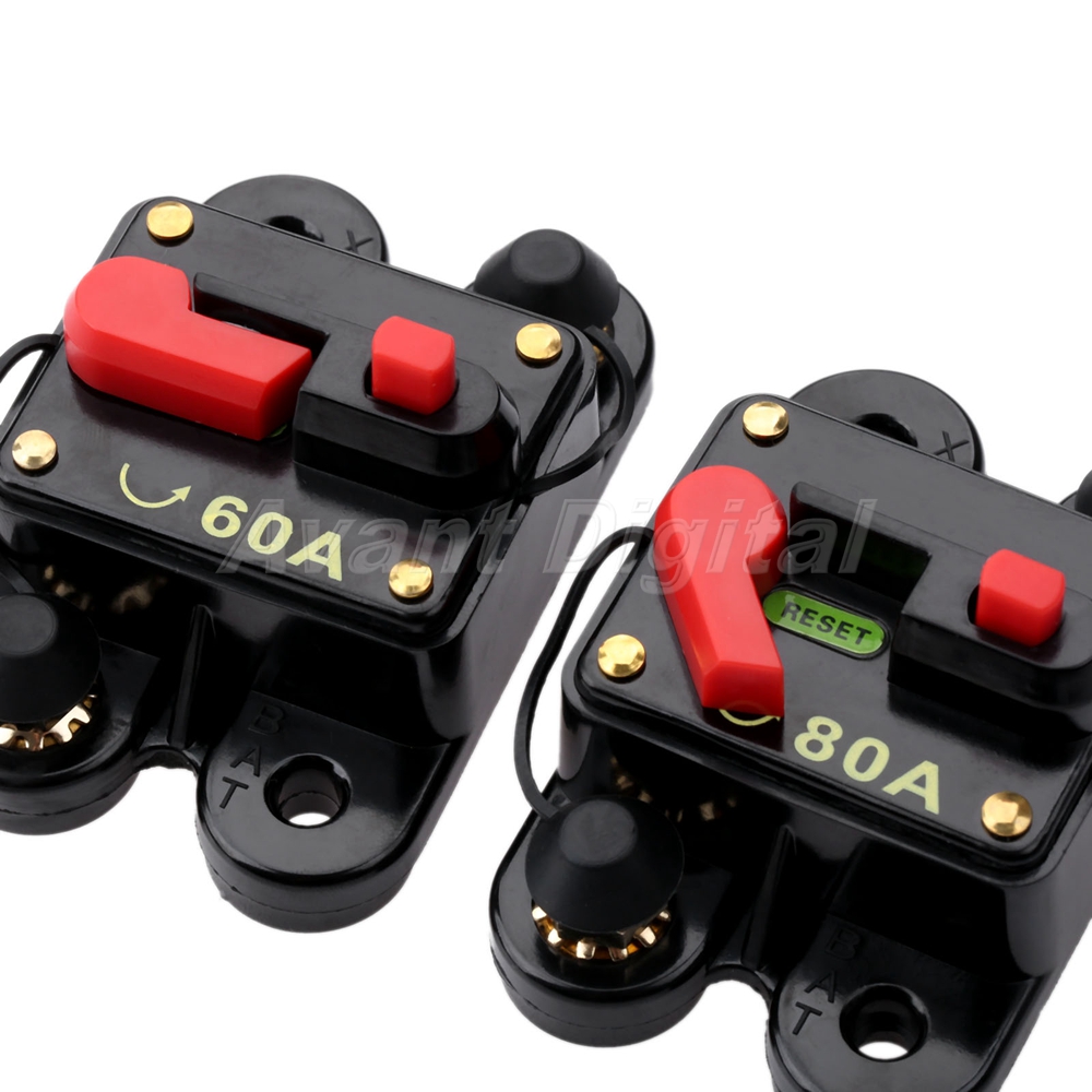 80~300A AMP Car Audio In line Circuit Breaker Manual Reset Boat 12V 24V Fuse HOT