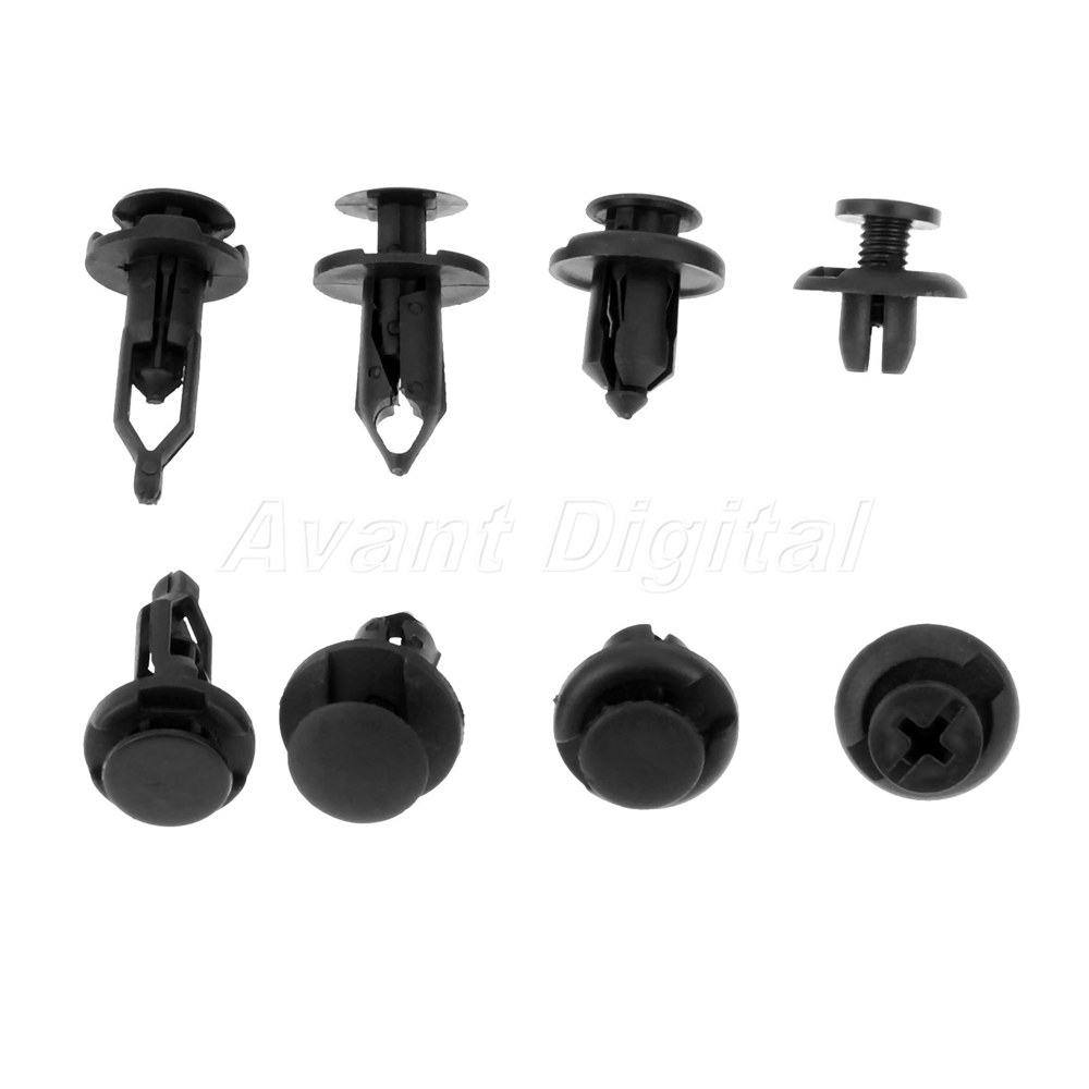 40PCS Plastic Rivets Clips Fasteners B17 B28 B02 C14 EACH 10PCS//Set Push Type